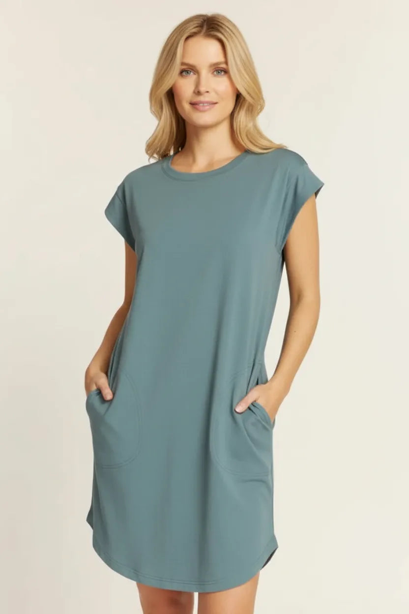THREAD & SUPPLY EVELYN SLEEVELESS SHIFT DRESS