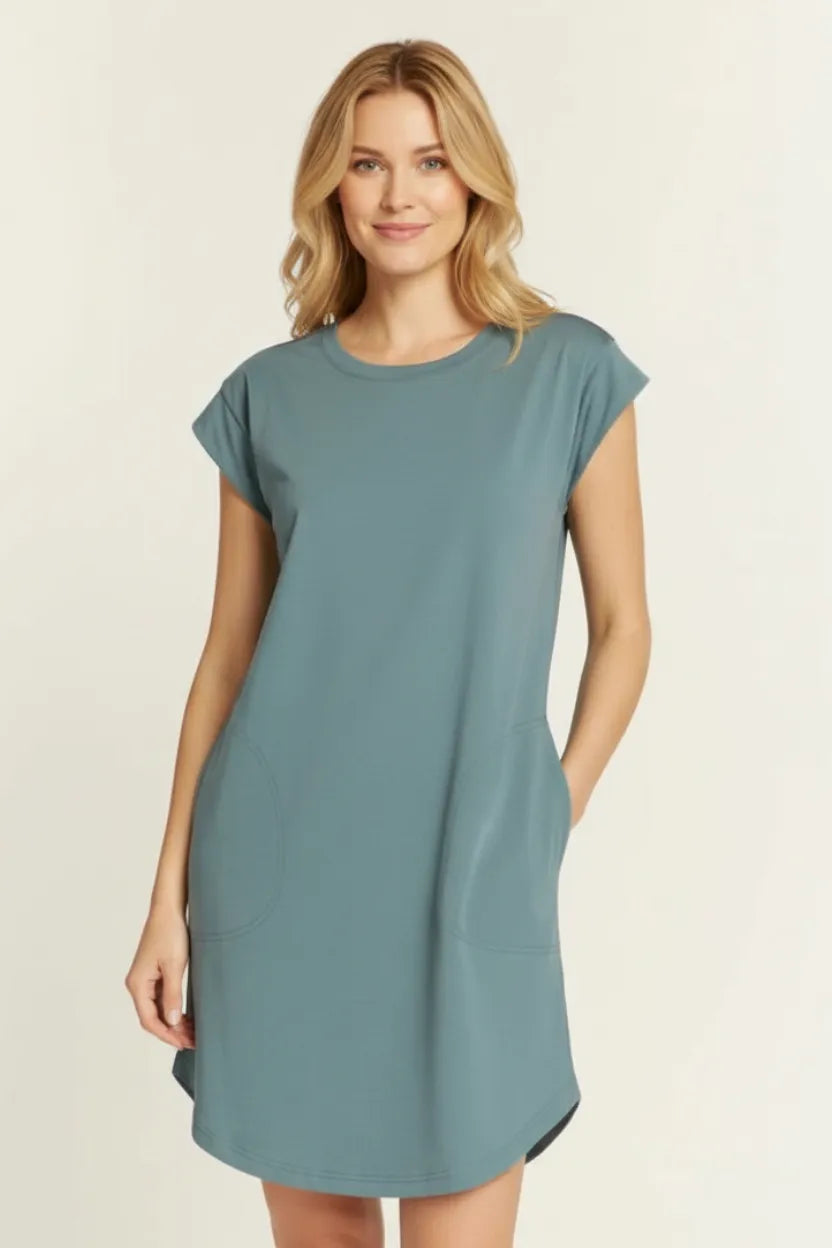 THREAD & SUPPLY EVELYN SLEEVELESS SHIFT DRESS