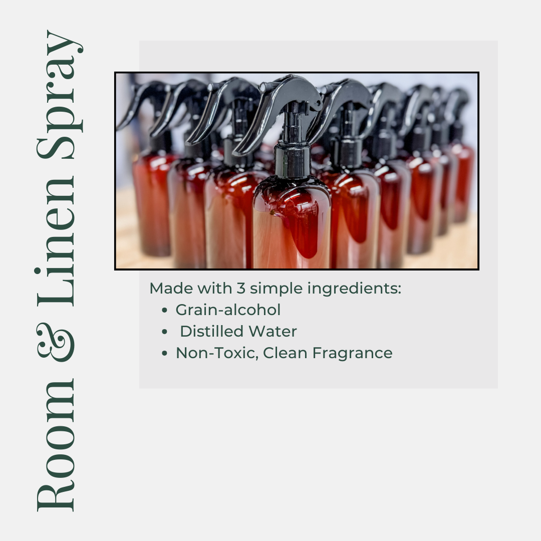 Cashmere Room & Linen Spray | Non-Toxic & Long-Lasting | Made with Just 3 Ingredients