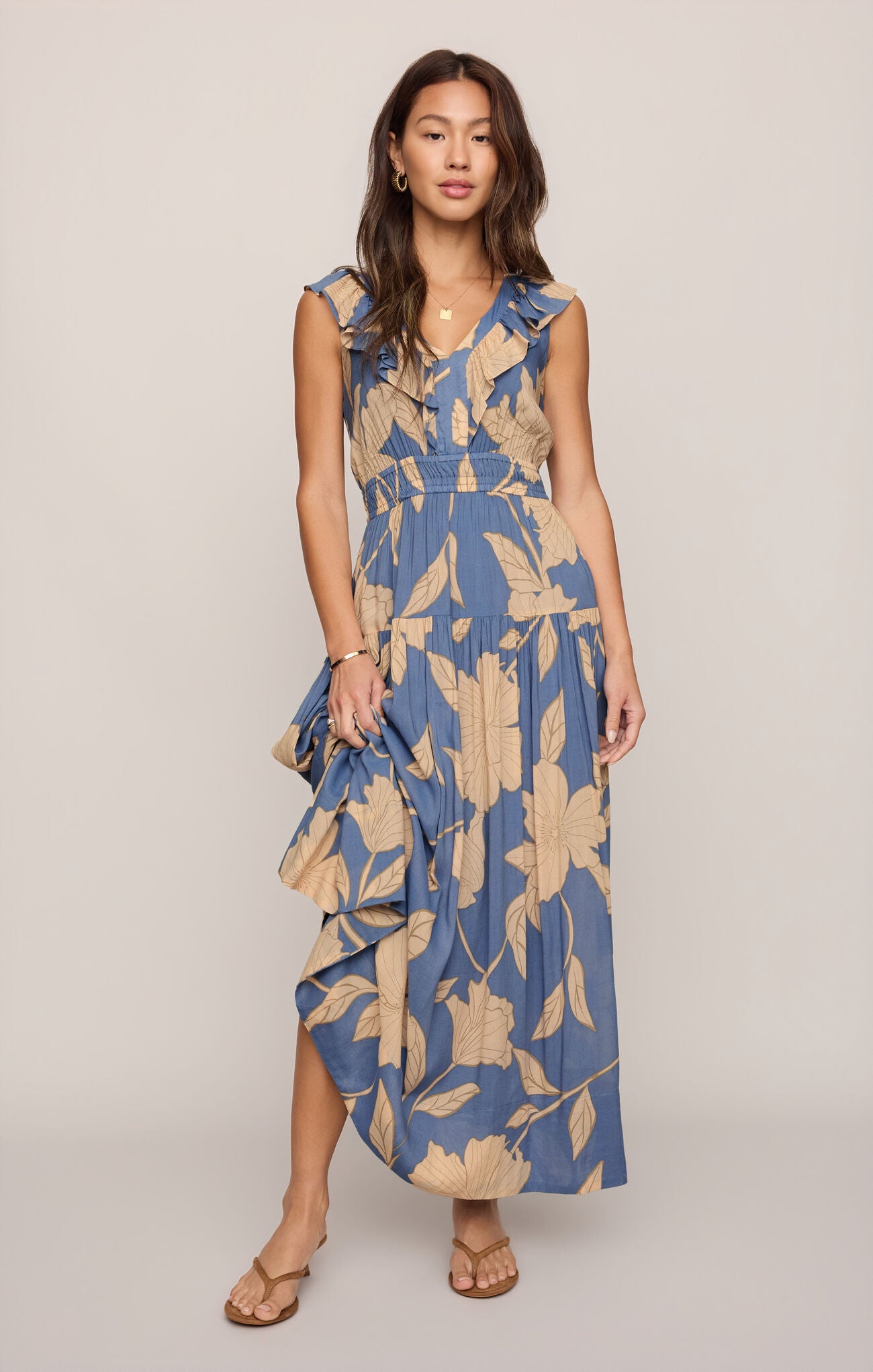 Malene Bloo Floral Maxi Dress
