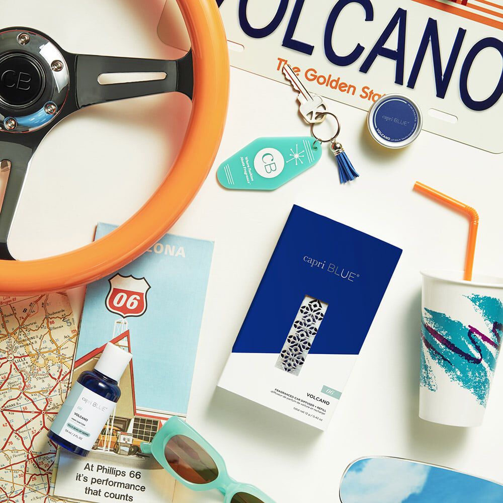 VOLCANO CAR DIFFUSER + REFILL