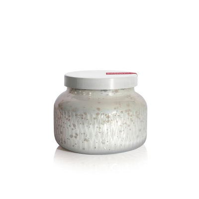 WHITE ETCHED SIGNATURE JAR, 19 OZ