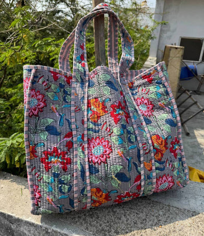 Hand Block Print Tote Bag
