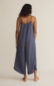 Z Supply Textured Flare Jumpsuit