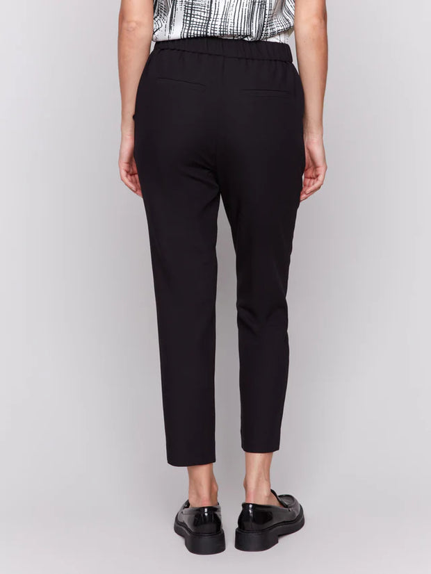 Charlie B Crepe Pull-On Cropped Pants
