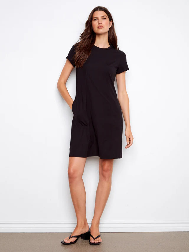 Charlie B Knee-Length Short-Sleeve Dress