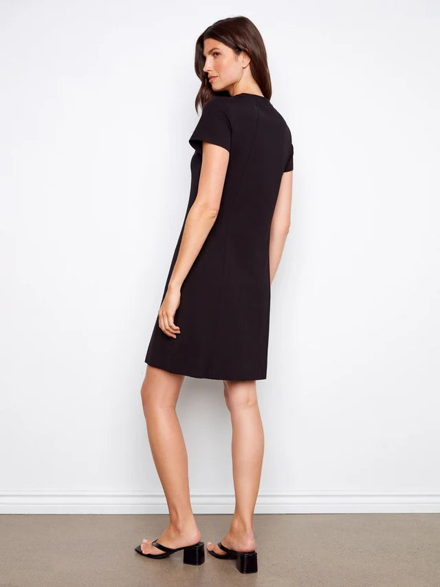 Charlie B Knee-Length Short-Sleeve Dress