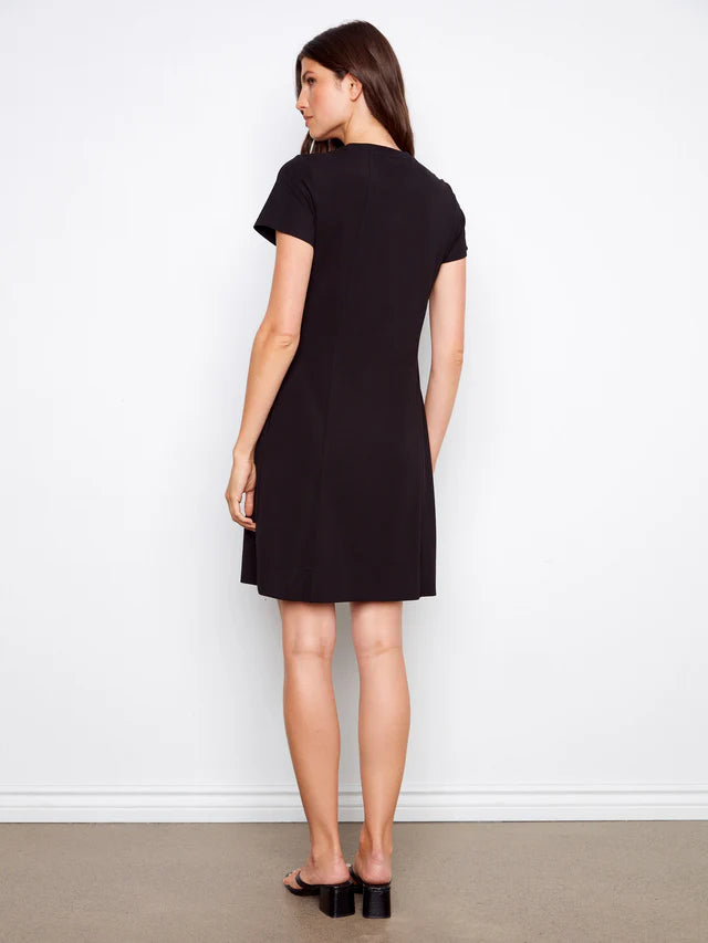 Charlie B Knee-Length Short-Sleeve Dress