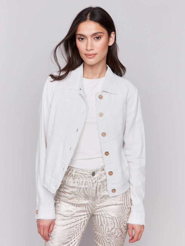 Charlie B  Lucy Linen Blend Jacket