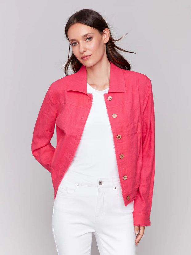 Charlie B  Lucy Linen Blend Jacket