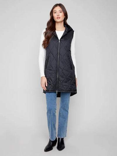 Pearlized Quilted Vest