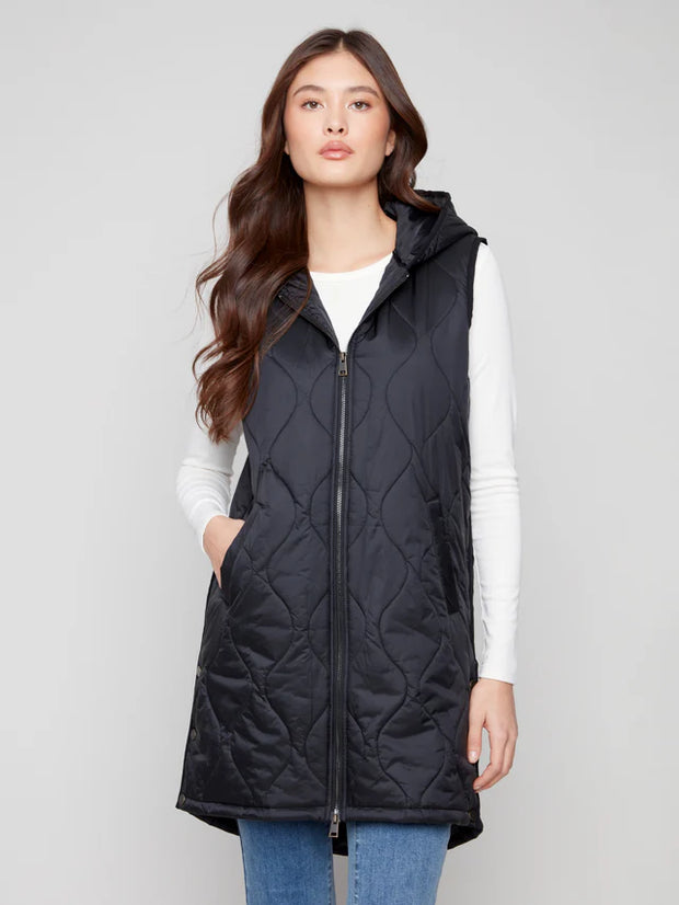 Pearlized Quilted Vest