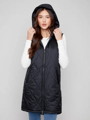 Pearlized Quilted Vest