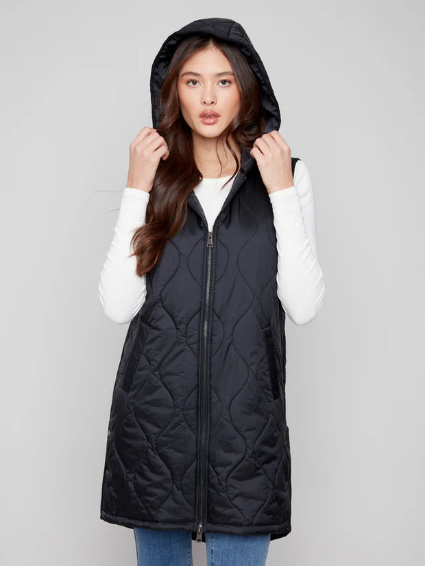 Pearlized Quilted Vest