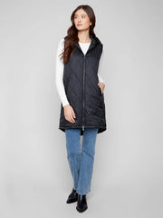 Pearlized Quilted Vest