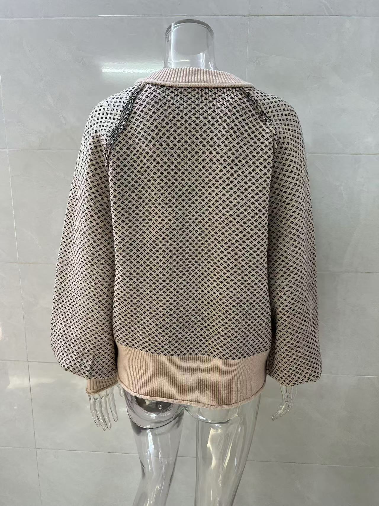 Pullover Jacquard Crewneck