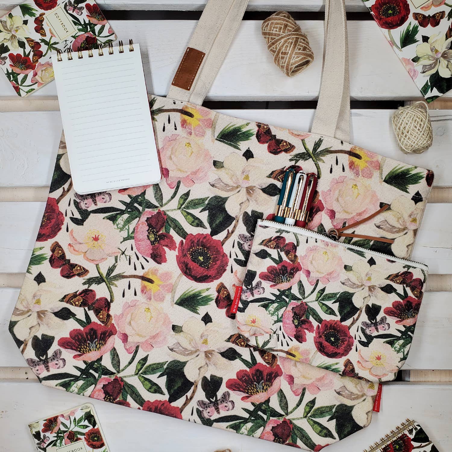 Pouch - Peonies