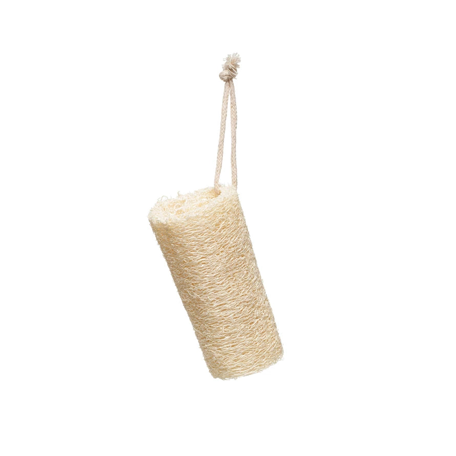LOOFAH BRUSH W/ COTTON ROPE