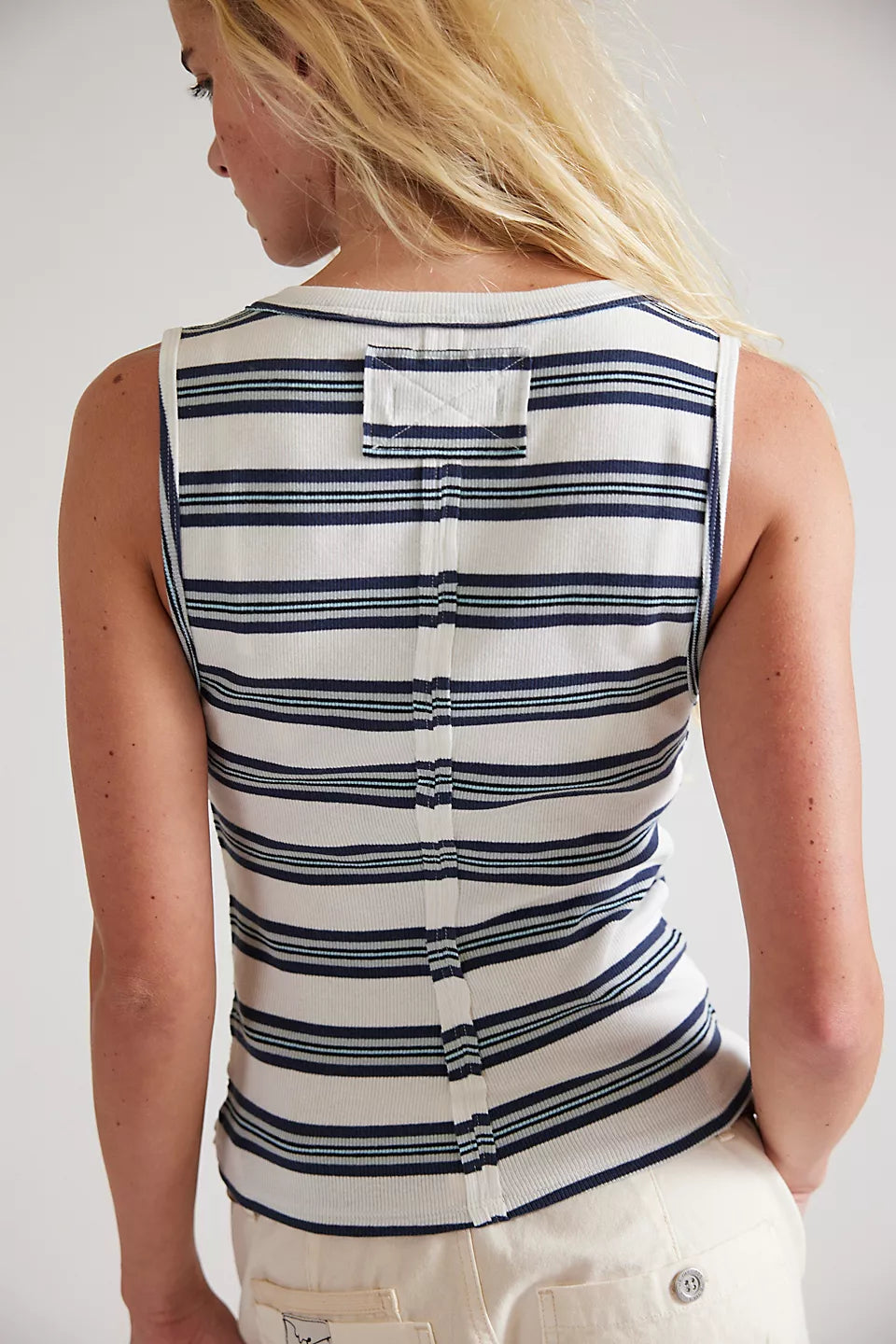 Free People Jamie Henley Striped Tank Top
