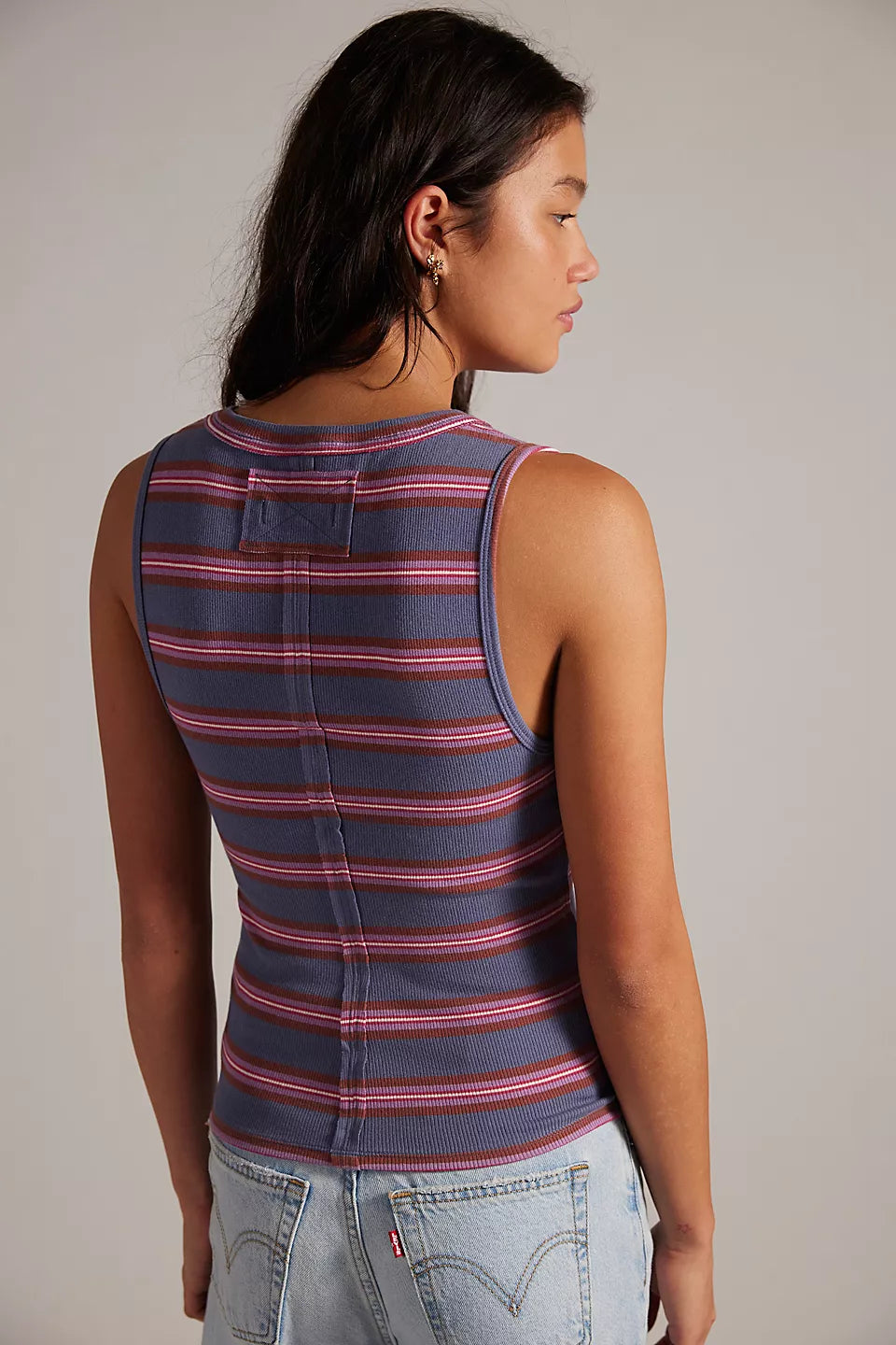 Free People Jamie Henley Striped Tank Top