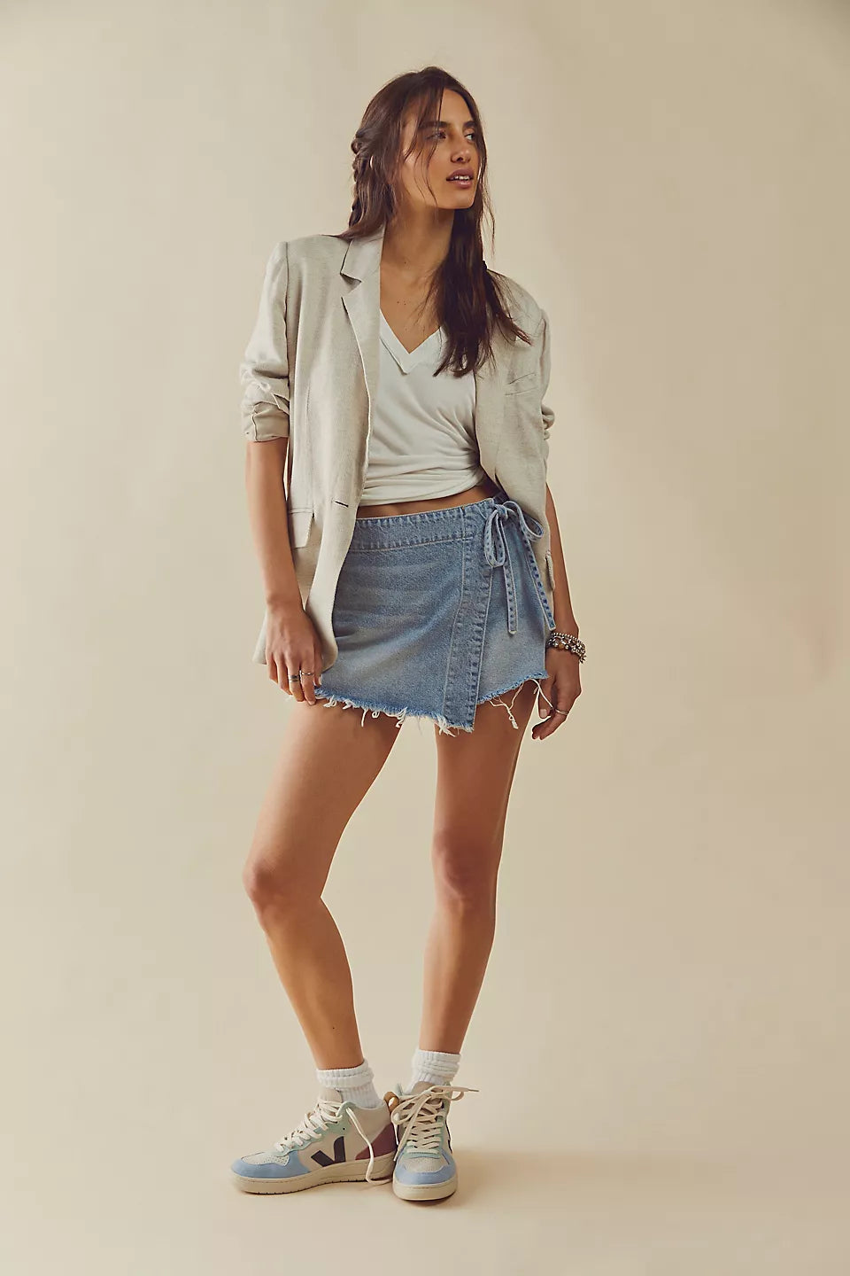 We The Free Emmy Denim Skort