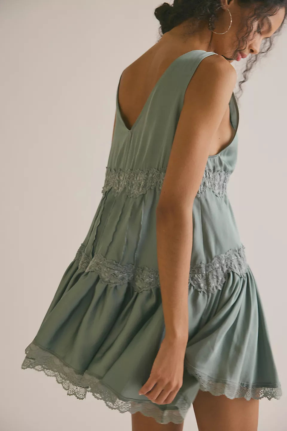 Free People In This Groove Mini Slip Dress