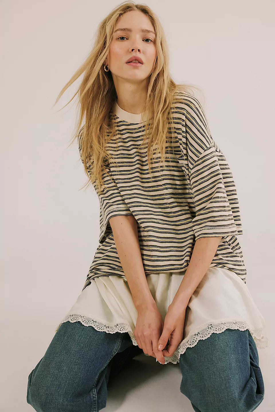 Free People In This Groove Mini Slip Dress