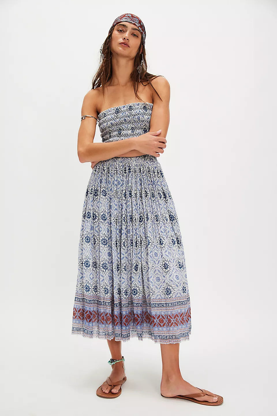 Free People Ravenna Printed Convertible Maxi Skirt