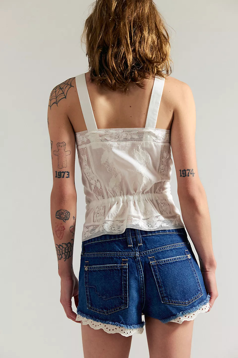 Free People Cali Lace Shorties