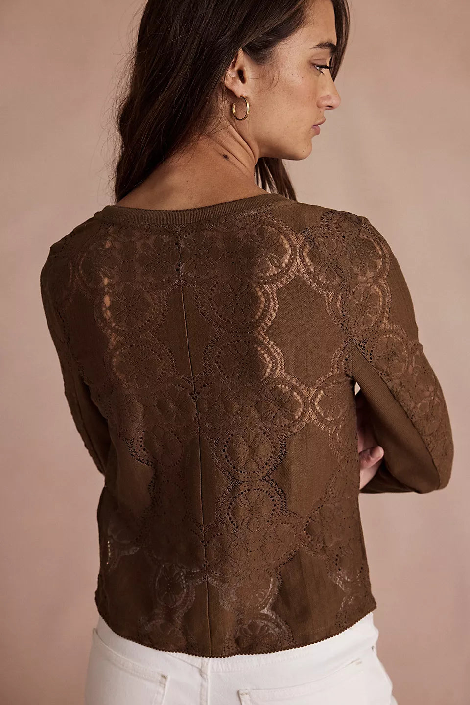 Free People Jae Knit Long Sleeve Top