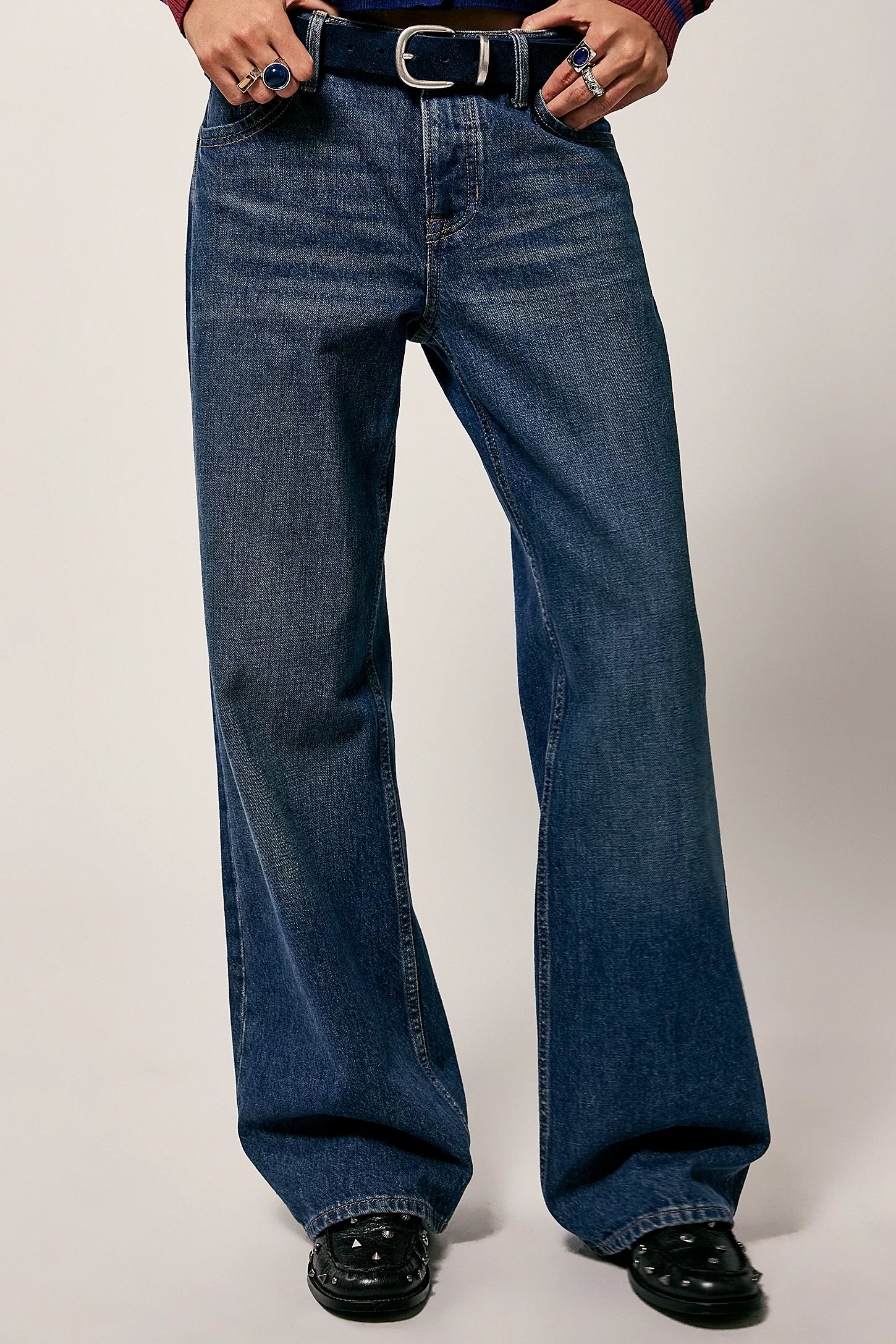 Free People TENNESEE LOW-RISE BOYFRIEND DENIM