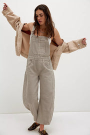 We The Free GOOD LUCK BARREL OVERALLS