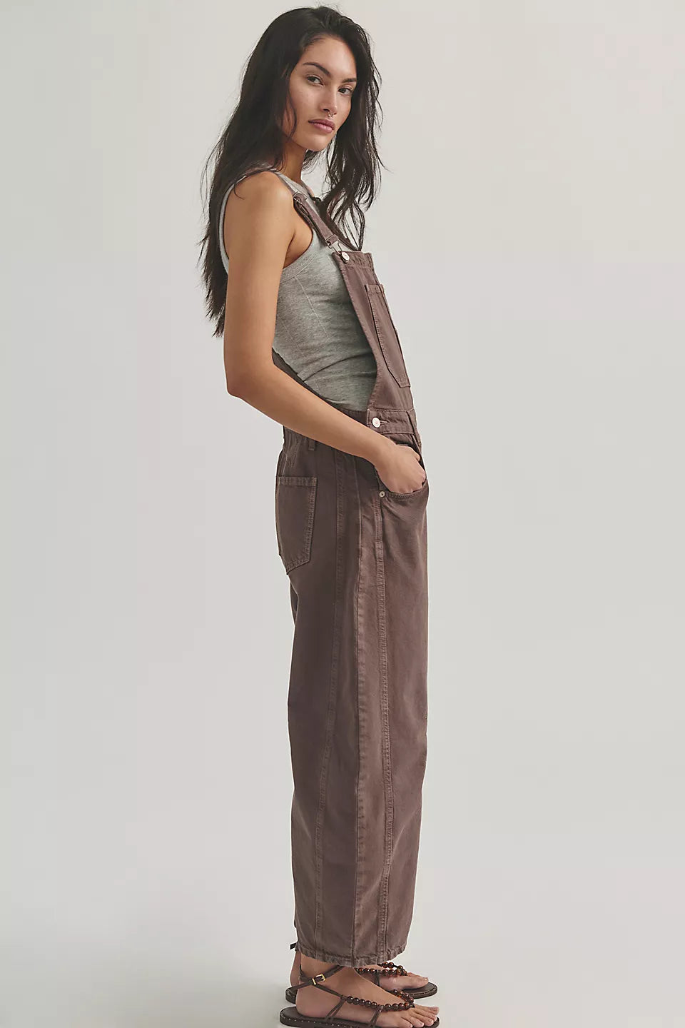 We The Free GOOD LUCK BARREL OVERALLS