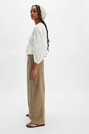 Free People Day's End Linen Pull-On Pants