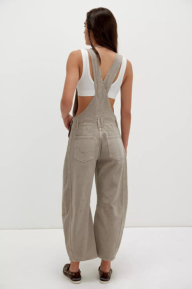 We The Free GOOD LUCK BARREL OVERALLS