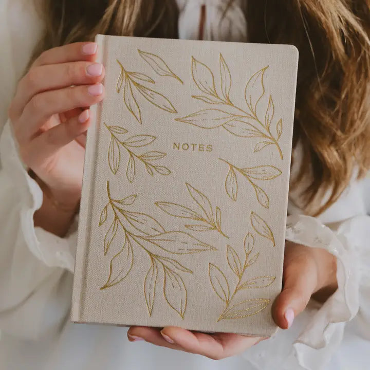 Gold Leaves Notes Journal