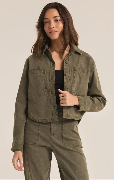 Z SUPPLY ALL DAY CROPPED JACKET