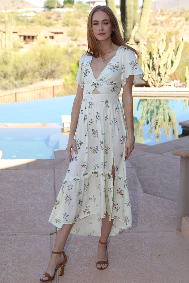 EMMA FLORAL PRINT MAXI DRESS