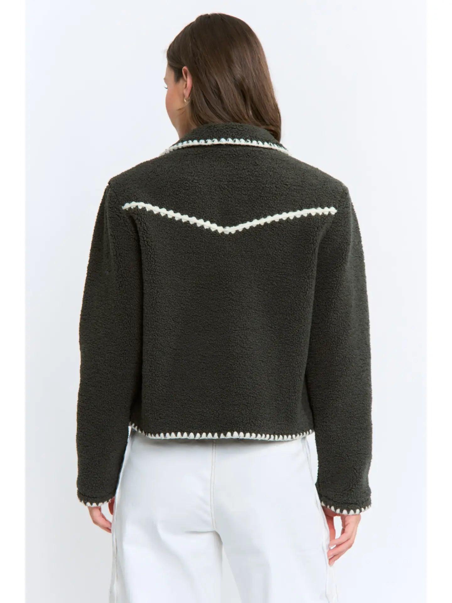 Camellia Contrast Trim Jacket