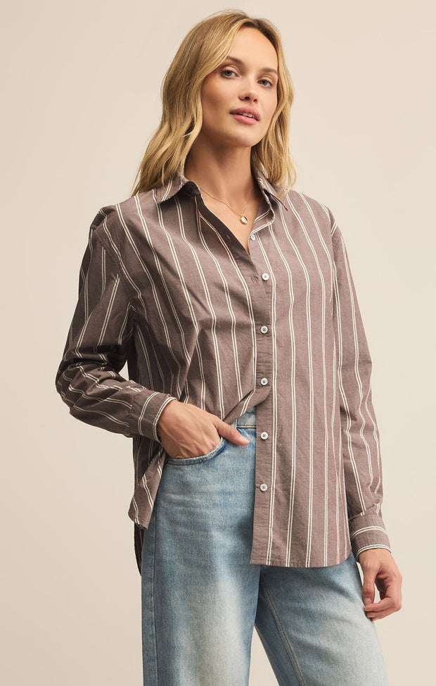 Sandalwood Seaport Striped Top