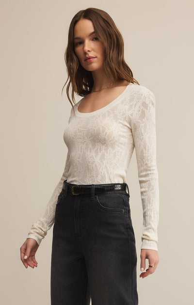 Tibi Scoop Mesh Sweater