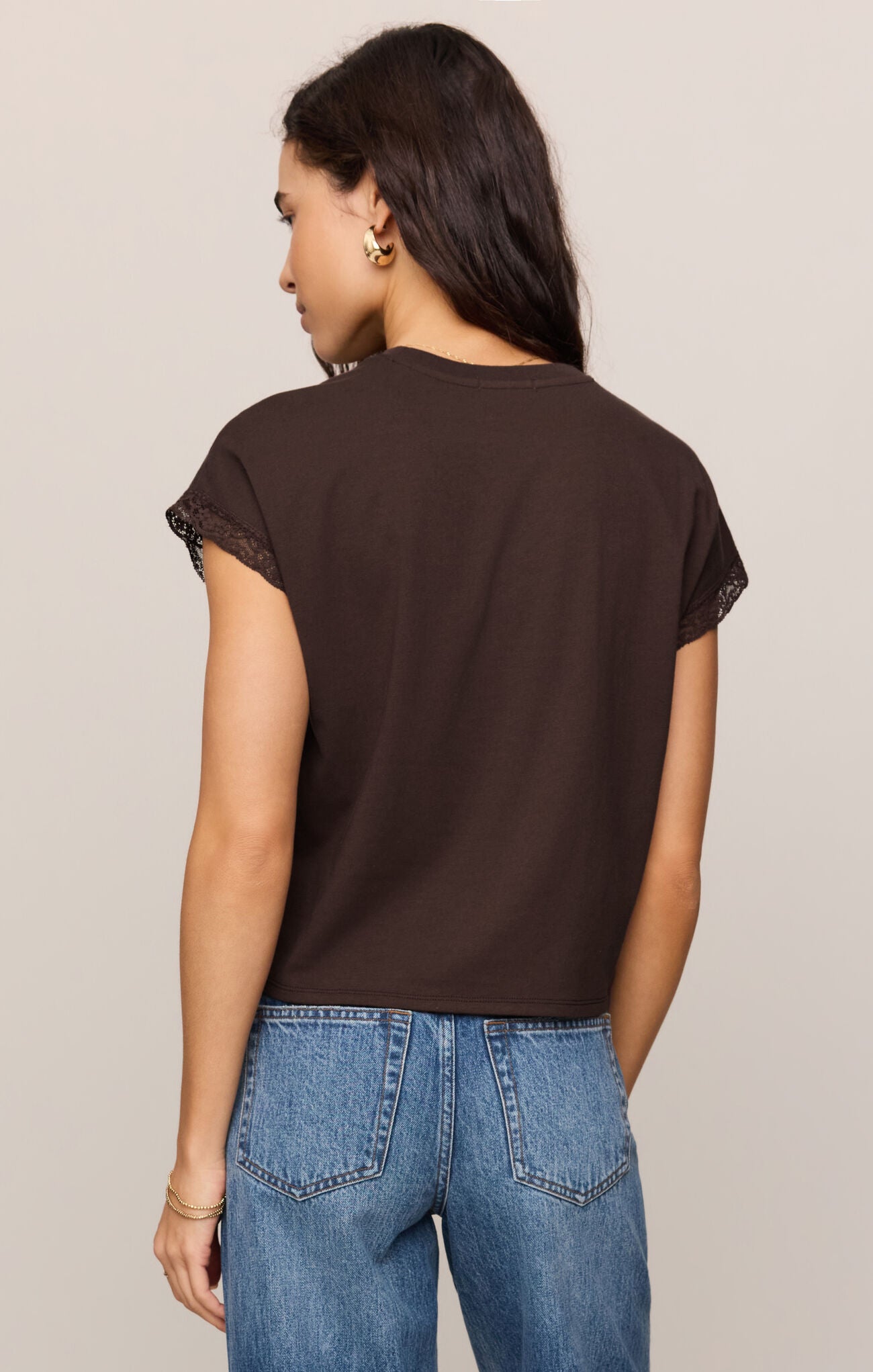 Marika Lace Trim Muscle Tee by Z Supply