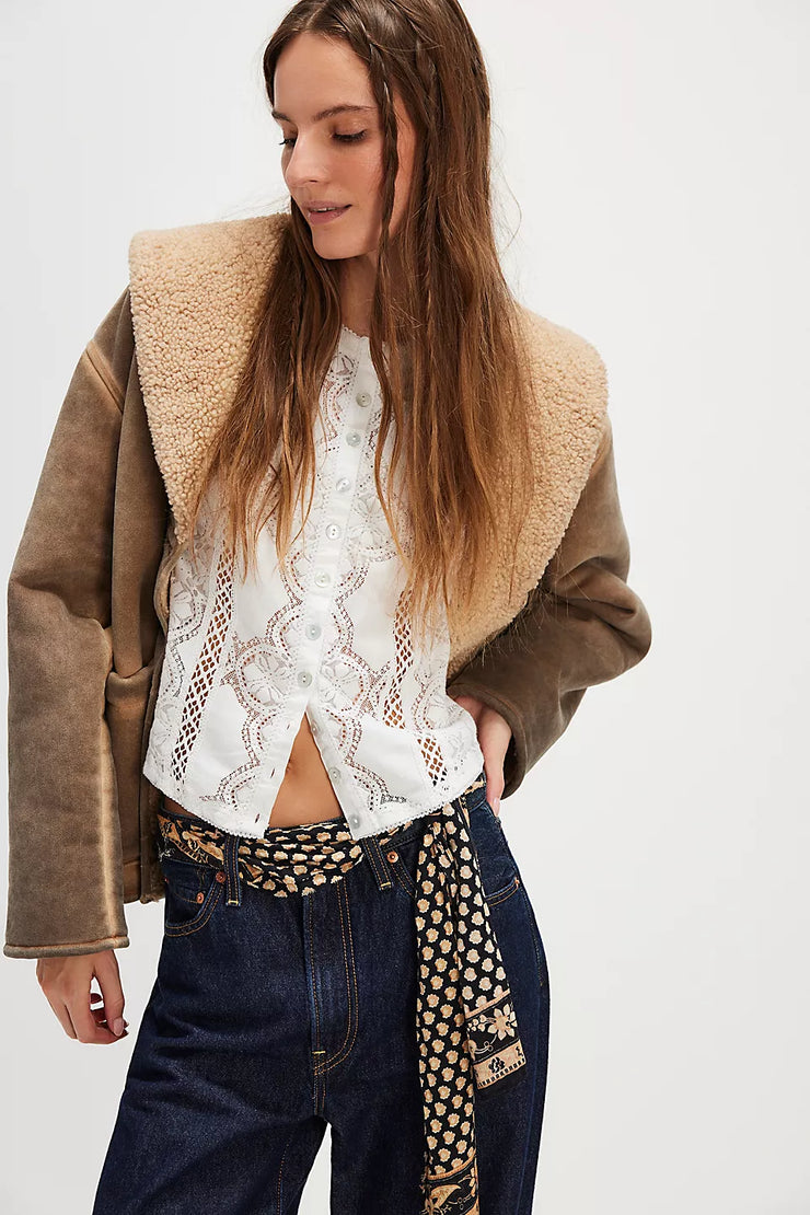 Free People JAE KNIT TOP