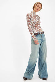 Lyric Printed Flora Top