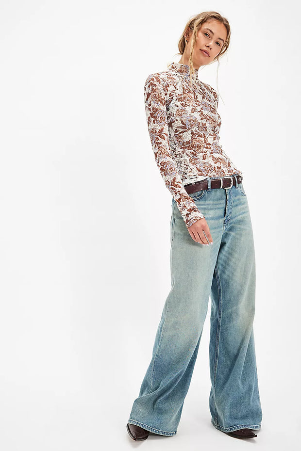 Lyric Printed Flora Top