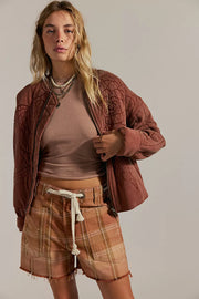 Rose Zip-Up Sweatshirt