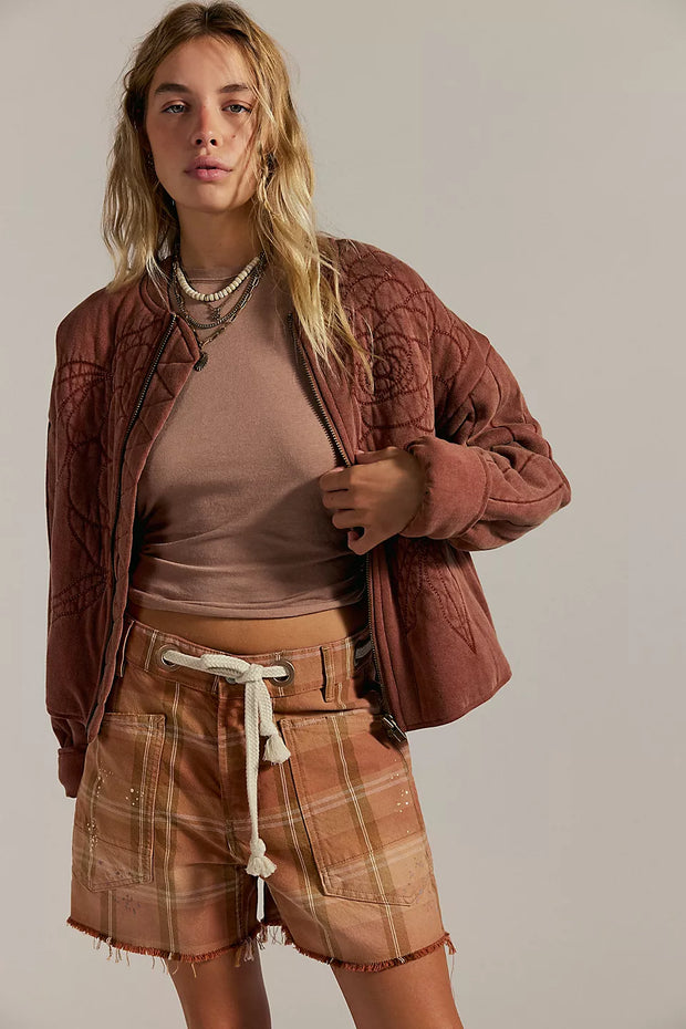 Rose Zip-Up Sweatshirt