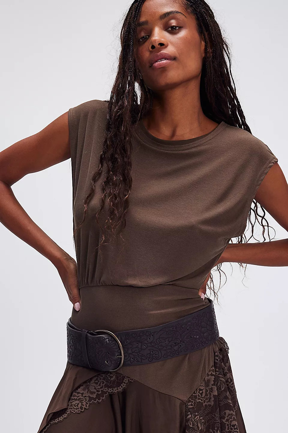 Free People Laurel Hip Belt Free People Laurel Hip Belt in Coconut Shell | REVOLVE main image 3