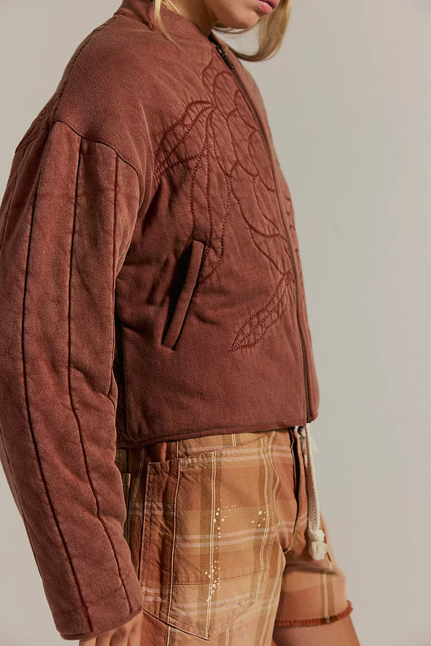 Rose Zip-Up Sweatshirt