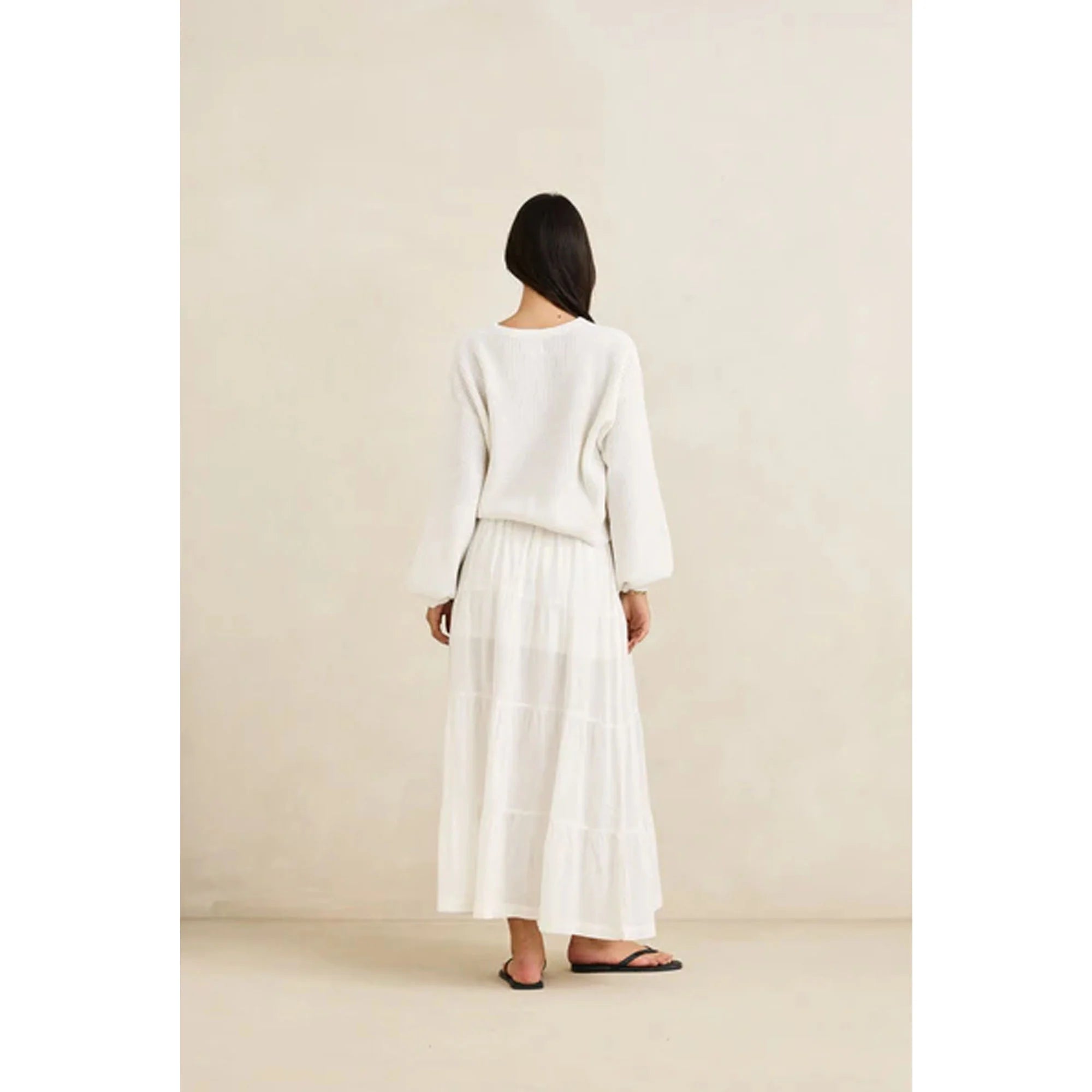 Rhythm Tiered Maxi Skirt